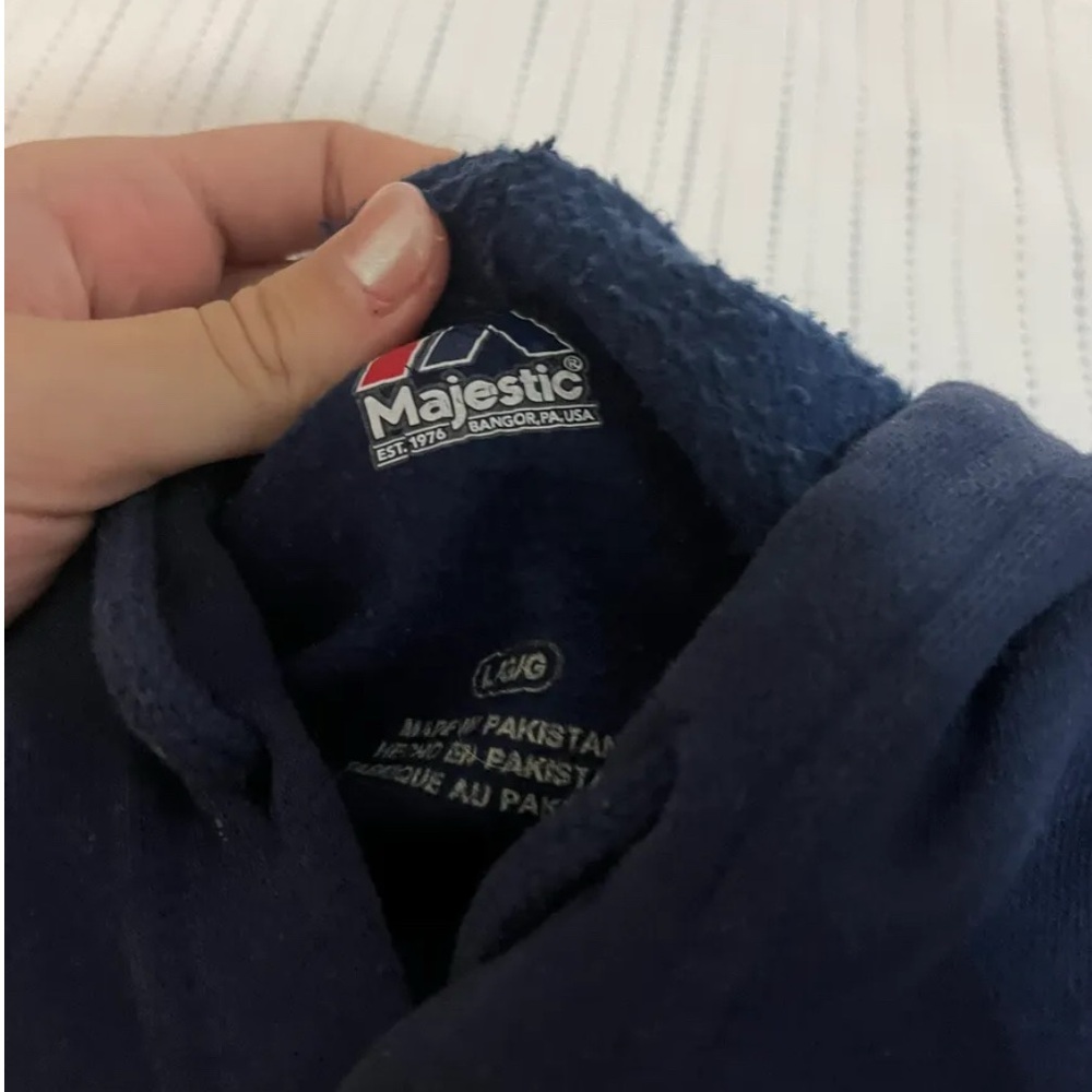 Majestic Deep Blue Fleece Hoodie